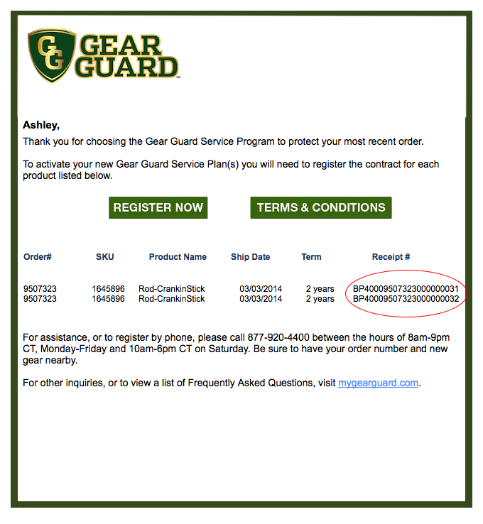 Bass Pro Shops - Gear Guard Service Program